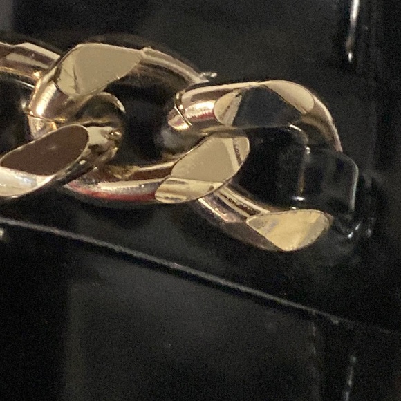 ZARA black slick gold chain👞40/9 Starter Tank USA-Small - Picture 9 of 17